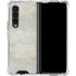 Natural White Concrete Galaxy Z Fold4 5G Clear Case