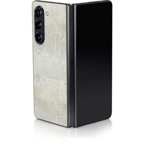 Natural White Concrete Galaxy Z Fold5 5G Skin