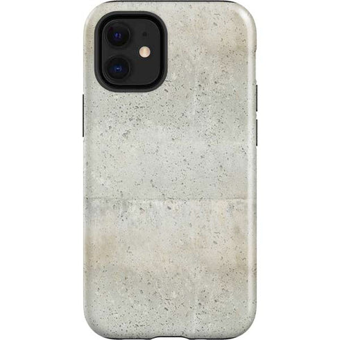 Natural White Concrete iPhone 12 Mini Impact Case