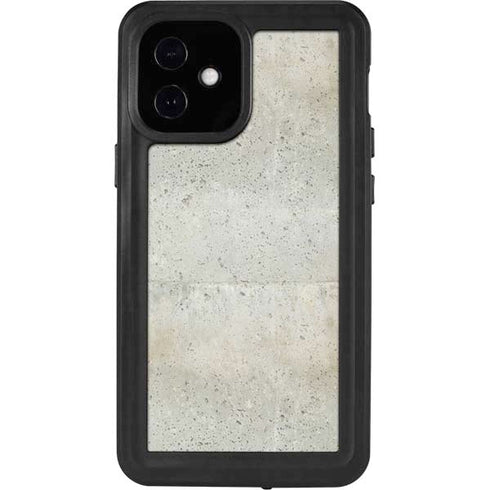 Natural White Concrete iPhone 12 Mini Waterproof Case