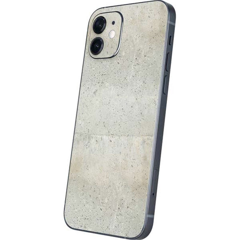 Natural White Concrete iPhone 12 Skin