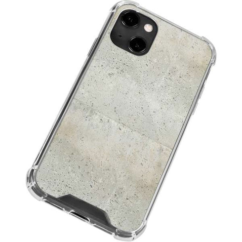 Natural White Concrete iPhone 14 Clear Case