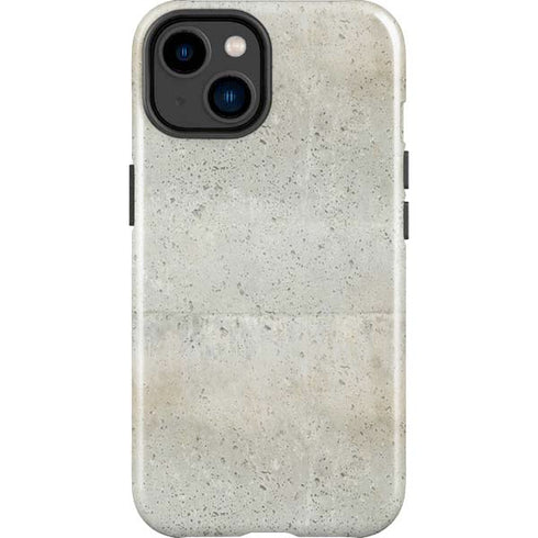 Natural White Concrete iPhone 15 Plus Impact Case