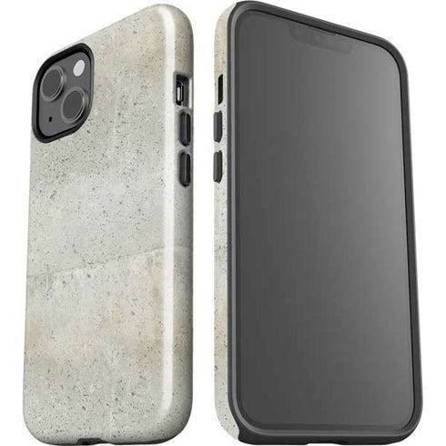 Natural White Concrete iPhone 15 Plus Impact Case