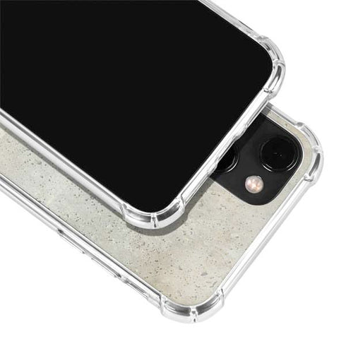 Natural White Concrete iPhone 15 Plus Clear Case
