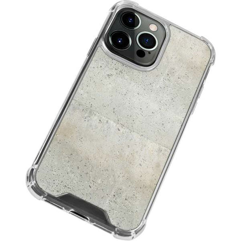 Natural White Concrete iPhone 15 Pro Clear Case