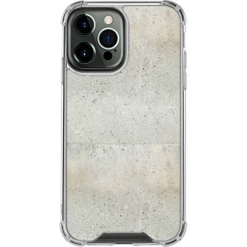Natural White Concrete iPhone 14 Pro Max Clear Case