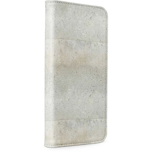 Natural White Concrete iPhone 15 Pro Folio Case