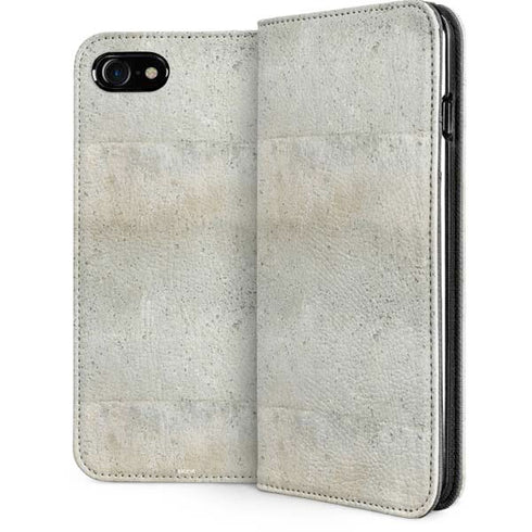 Natural White Concrete iPhone SE (2nd & 3rd Gen) Folio Case