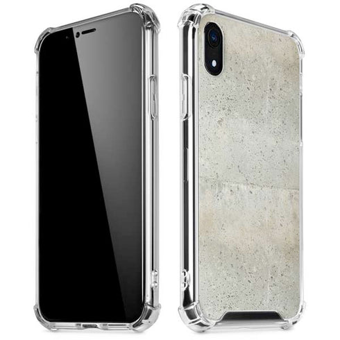 Natural White Concrete iPhone XR Clear Case