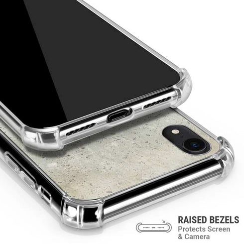 Natural White Concrete iPhone XR Clear Case