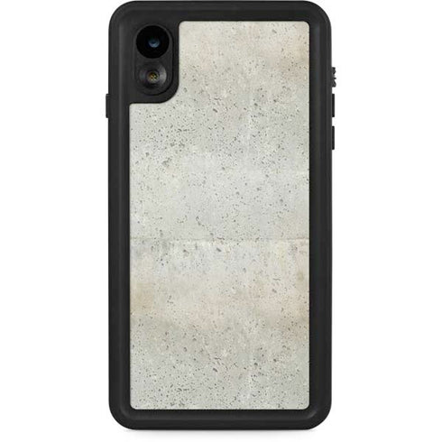 Natural White Concrete iPhone XR Waterproof Case