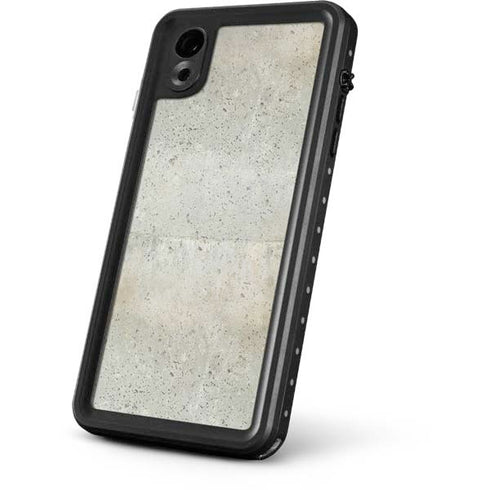 Natural White Concrete iPhone XR Waterproof Case