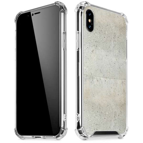 Natural White Concrete iPhone XS Max Clear Case