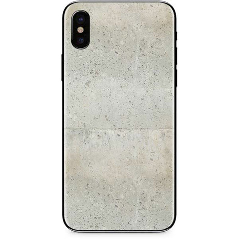 Natural White Concrete iPhone XS Skin