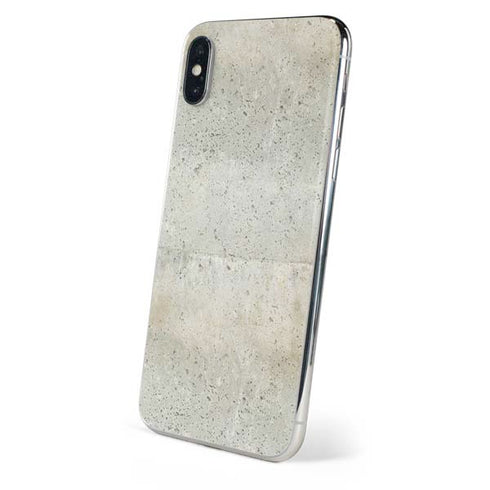 Natural White Concrete iPhone XS Skin