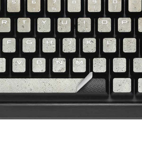 Natural White Concrete K95 RGB PLATINUM Mechanical Gaming Keyboard Skin