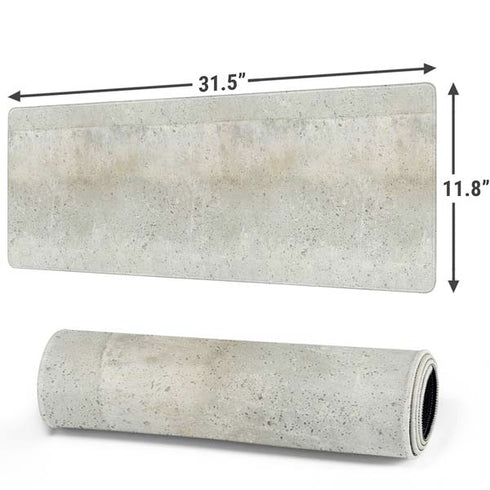 Natural White Concrete Gaming Mouse Pad