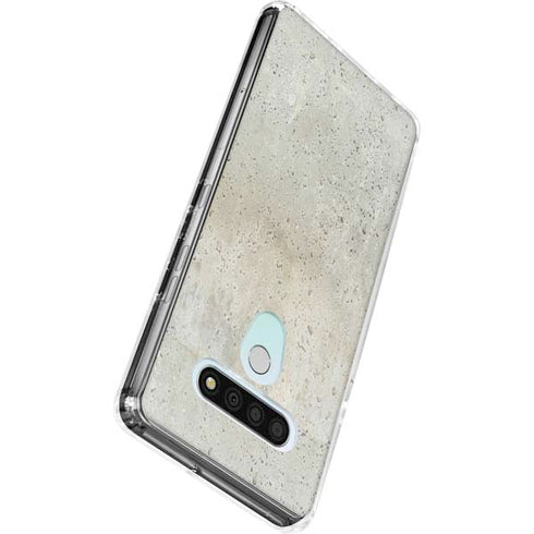 Natural White Concrete LG Stylo 6 Clear Case
