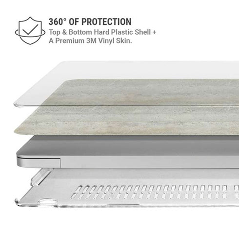 Natural White Concrete MacBook Air 13in M1 (2021) Case plus Skin