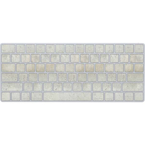Natural White Concrete Magic Keyboard Skin