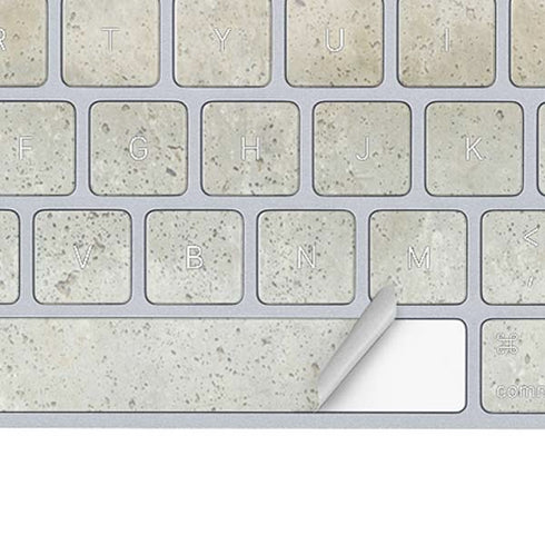 Natural White Concrete Magic Keyboard Skin