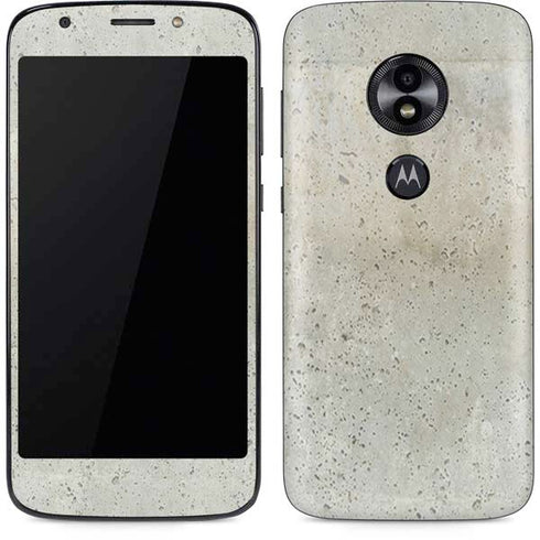 Natural White Concrete Moto E5 Play Skin
