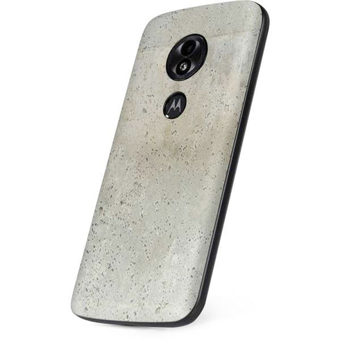 Natural White Concrete Moto E5 Play Skin