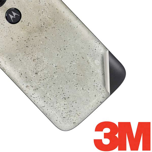 Natural White Concrete Moto E5 Play Skin