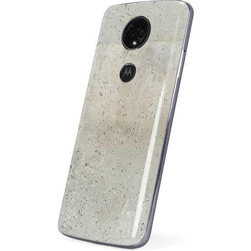 Natural White Concrete Moto E5 Plus Skin