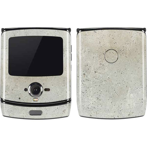 Natural White Concrete Motorola RAZR Skin