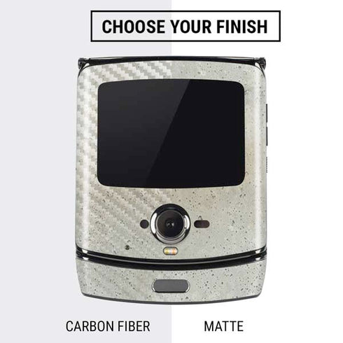 Natural White Concrete Motorola RAZR Skin