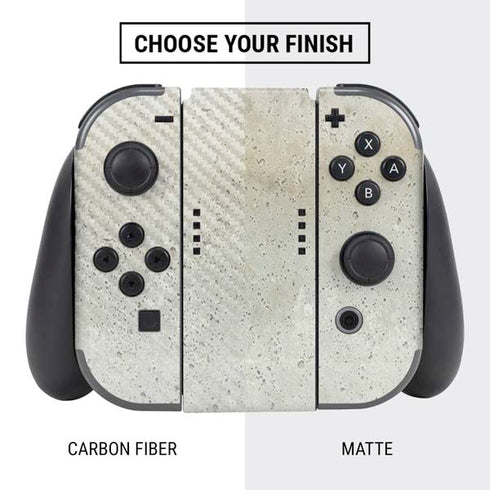 Natural White Concrete Nintendo Switch Bundle Skin