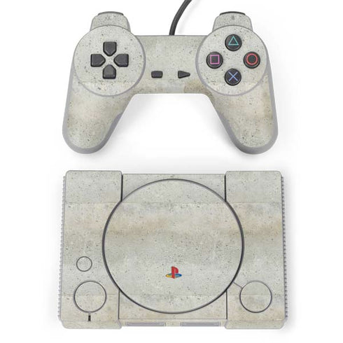 Natural White Concrete PlayStation Classic Bundle Skin