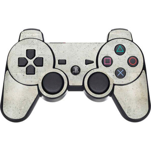 Natural White Concrete PS3 Dual Shock wireless controller Skin