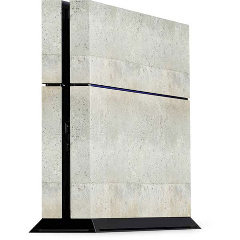 Natural White Concrete PS4 Console Skin