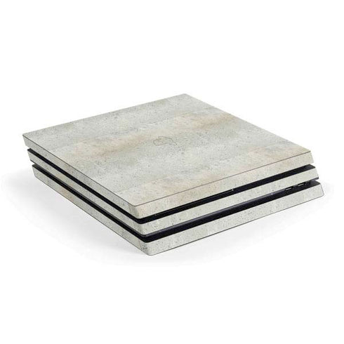 Natural White Concrete PS4 Pro Console Skin