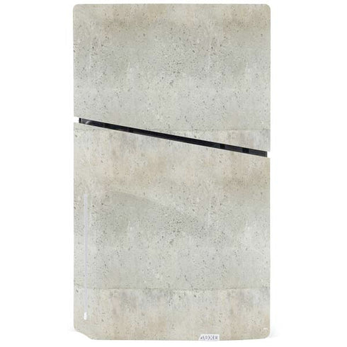 Natural White Concrete PS5 Slim Disk Bundle Skin