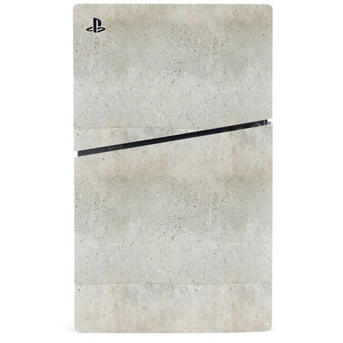 Natural White Concrete PS5 Slim Digital Edition Bundle Skin