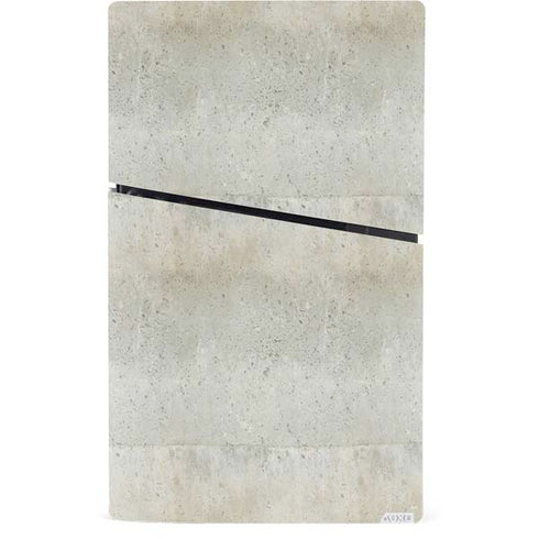 Natural White Concrete PS5 Slim Digital Edition Bundle Skin
