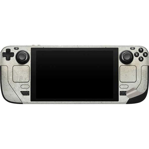 Natural White Concrete Steam Deck Handheld Gaming Computer Skin