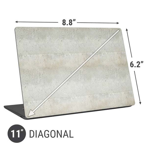 Natural White Concrete Universal Laptop 11in (8.8 x 6.2in) Skin