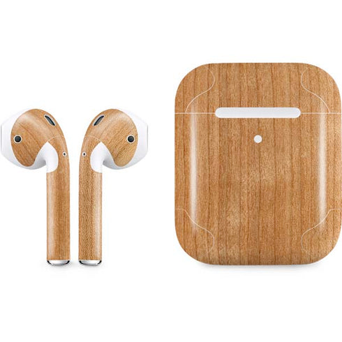 Natural Wood Apple AirPods 2 Skin