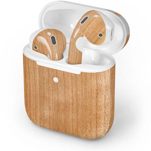 Natural Wood Apple AirPods 2 Skin