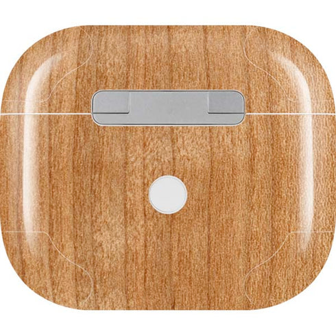 Natural Wood Apple AirPods (3rd Gen 2021) Skin