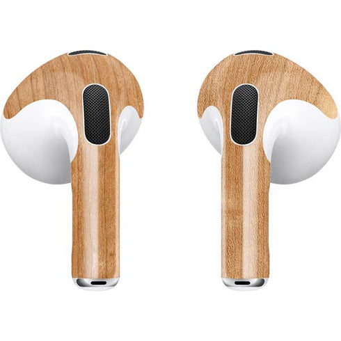 Natural Wood Apple AirPods (3rd Gen 2021) Skin