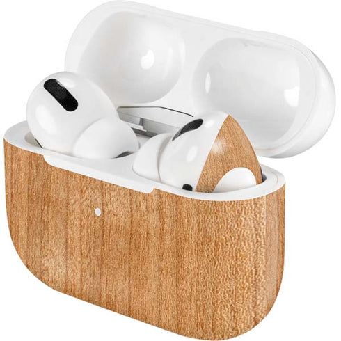 Natural Wood Apple AirPods Pro Skin