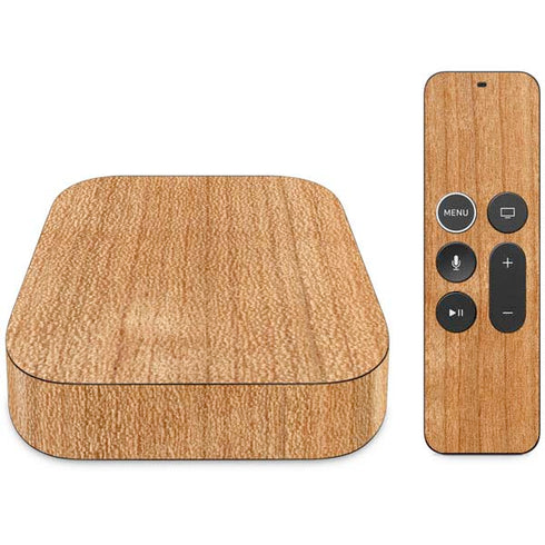 Natural Wood Apple TV Skin