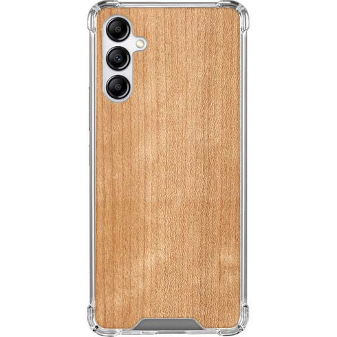 Natural Wood Galaxy A14 5G Clear Case