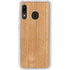 Natural Wood Galaxy A20 Clear Case